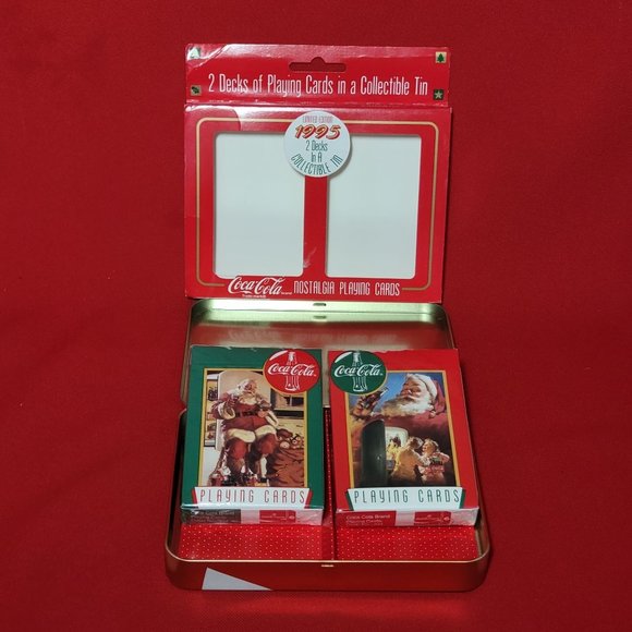 Coca Cola Nostalgia Playing Cards 2 Decks in a Collectible Tin Limited Edition 1 - Picture 7 of 11